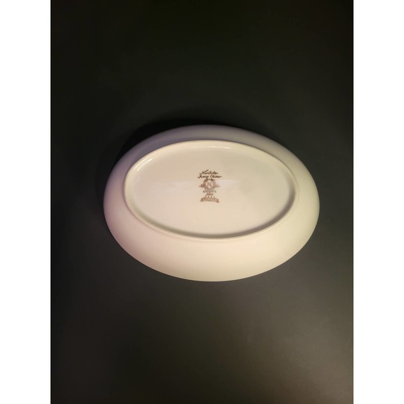 Vintage Noritake Ivory China Goldivy 9" Oval Serving Vegetable Bowl 7531 - Picture 2 of 10